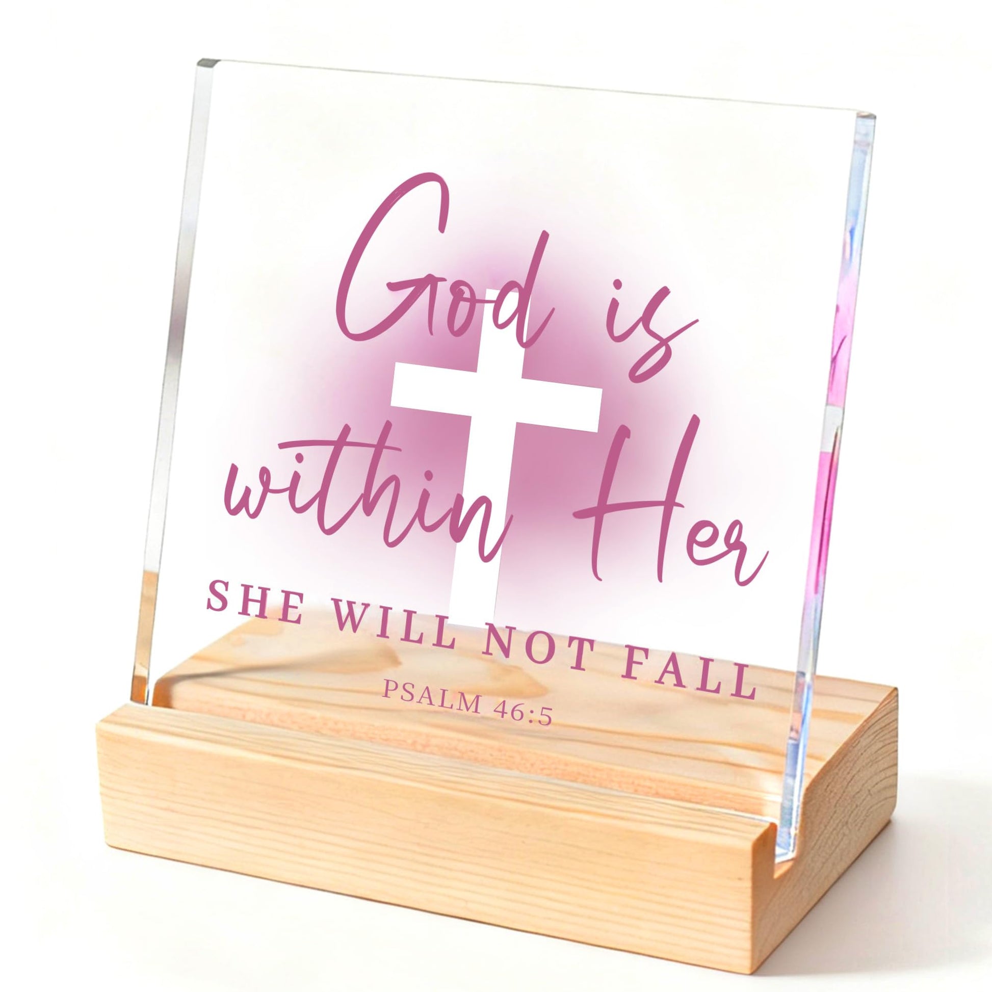 Christian Gifts for Women Birthday, Butterfly Inspirational Gifts for Mom, Sister, Coworker, Catholic Female, Friends, Girl, Religious Spiritual Gift, Home Office Desk Decor Sign