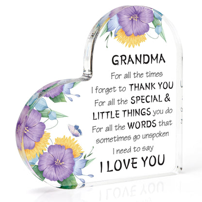Mothers Day Gift for Mom from Daughter Son, Birthday Gift for Mom, Mothers Day Gift Ideas Acrylic Desk Decor Thanksgiving Birthday Valentines Gifts for Mom Presents for Mom